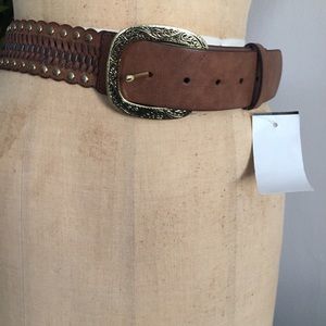 NWT brown leather belt